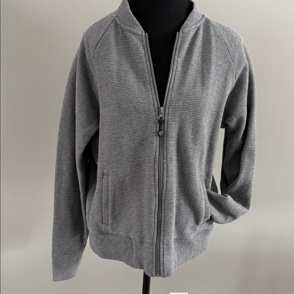 GAIAM Heather Gray Zip-Up Jacket